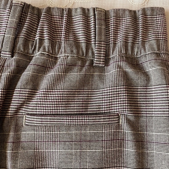 BANANA REPUBLIC Parc wide leg plaid trousers Womens size 2  NWOT - Picture 8 of 14